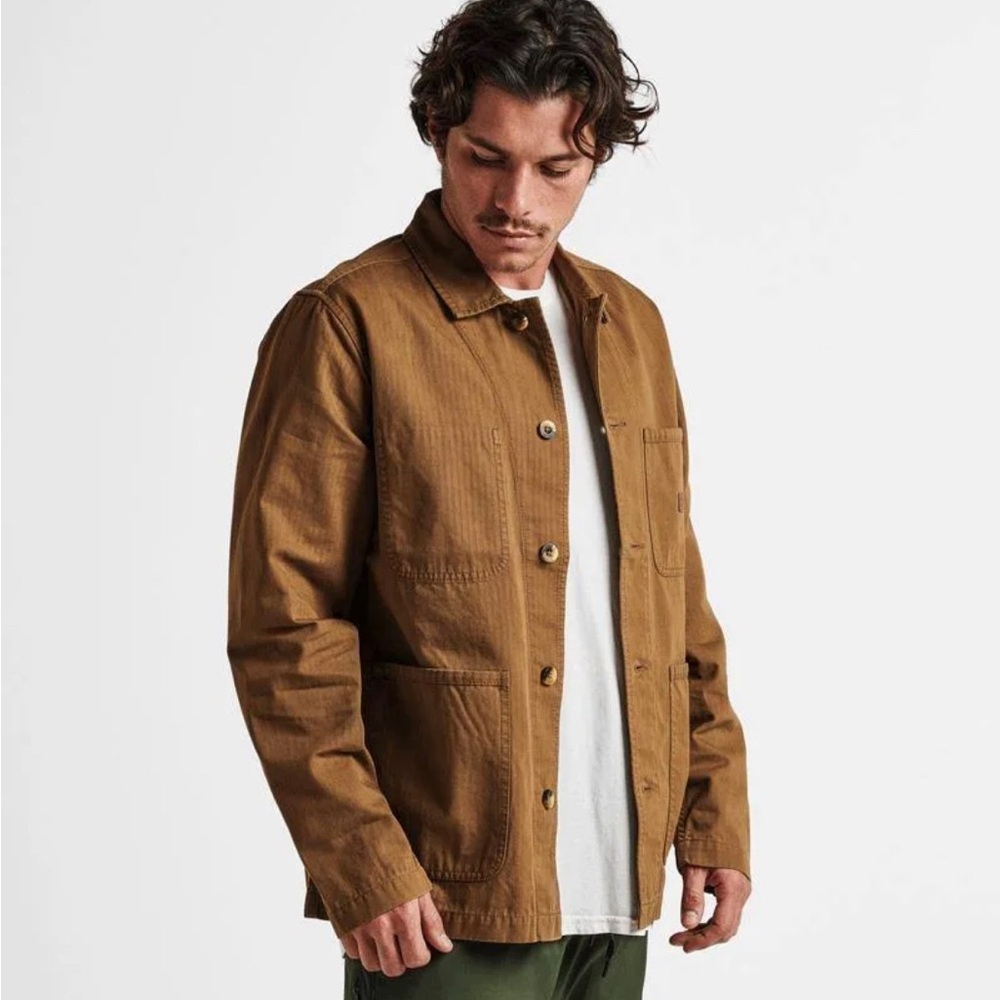 Roark Small Atlas chore coat over shirt SMALL